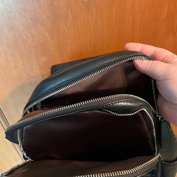 Faux Leather Black Backpack Purse Unbranded - Picture 3 of 3